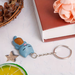6pcs Kitten Car Keychain Lucky Cat Key Chain Pendant