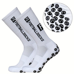 6 Pairs Silicone Non slip Football Socks for Men and Women