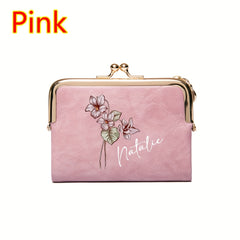 Personalized Women's Flower Name Wallet Gift for Mother, Wife, BFF