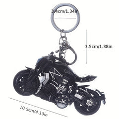 Creative Motorcycle Toy Model Keychain Key Ring Birthday Gift For Men