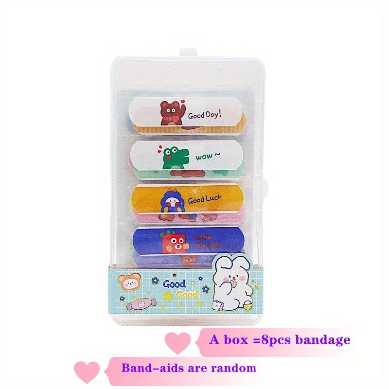 Cartoon Animal Bandage 8 Boxes Student Decorative Patch