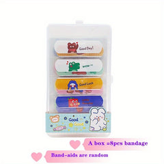 Cartoon Animal Bandage 8 Boxes Student Decorative Patch