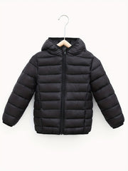 Boys Winter Hooded Coat Down Light Warm Jacket
