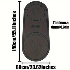 Shockproof Yoga Mat With Guide Line 60x140x0.23cm