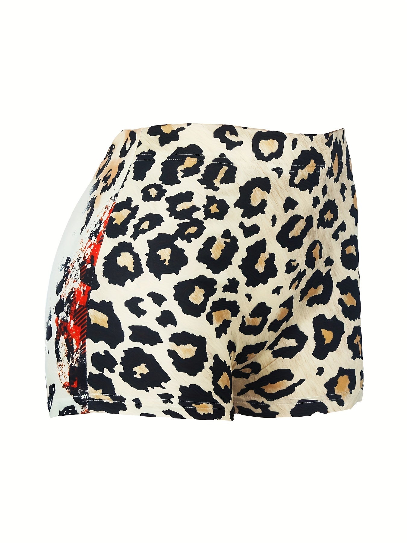 Sexy Shorts Women's Plus Flag & Sunflower & Leopard Print
