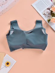 Seamless Wireless Sports Bra Comfy & Breathable Fitness Yoga Bra
