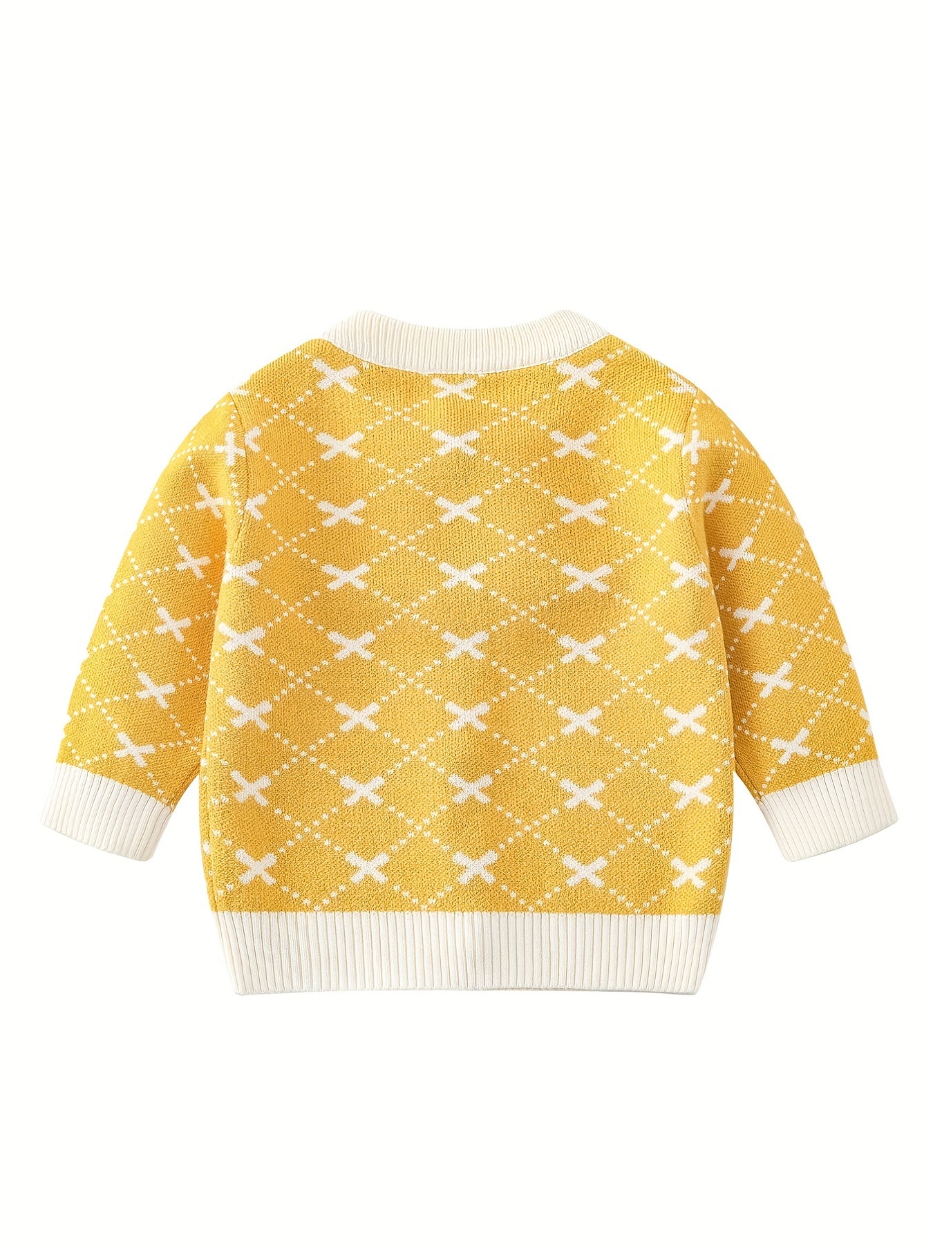 Baby Girls Ruffle Trim Knit Cardigan for Spring