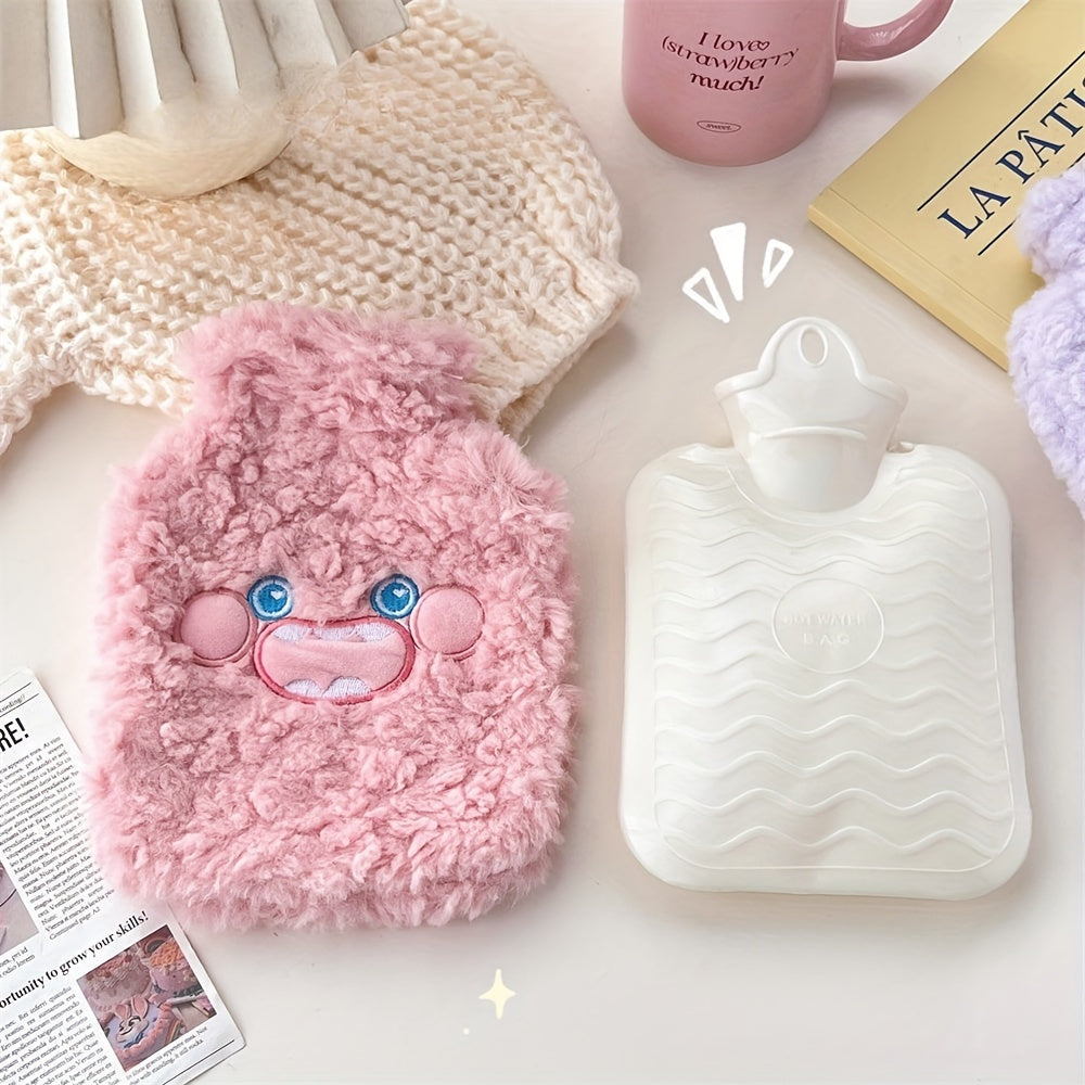 Cartoon Hand Warmer Plush Cover Portable Hot Water Bag