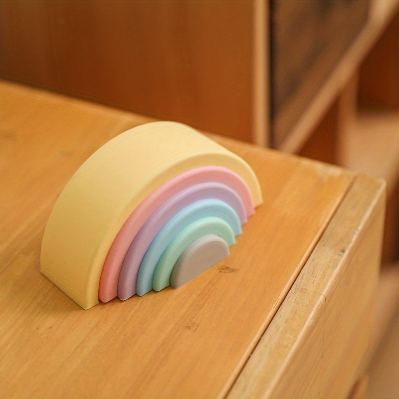 Montessori Rainbow Building Blocks - Creative Folding Toy for Kids