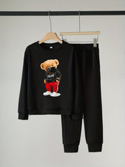 Toy Bear Hoodie & Sweatpants Set for Boys