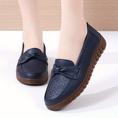 Women's Hollow Out Flat Shoes Closed Toe Slip On Shoes