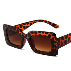 Retro Square Frame Sunglasses Colorful Hip Hop Glasses