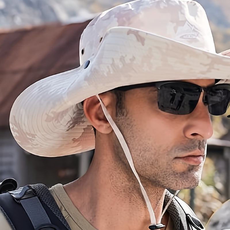 Waterproof Bucket Hat Outdoor Fishing Hiking Quick Dry Breathable Sunshade Hat