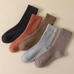 5 Pairs Winter Thermal Snow Crew Socks Women's Stockings & Hosiery
