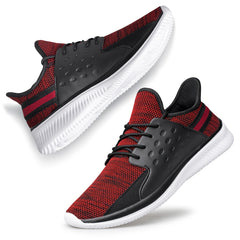 Men's Breathable Mesh Lace Up Running Sneakers