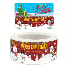 1pc Christmas Strip Sticker Sealing Sticker Packaging Decoration
