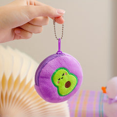 Children's Avocado Plush Coin Purse School Bag Pendant