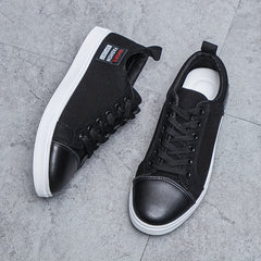 Men's Canvas Sneakers Anti-Skid Lace Up Walking Shoes