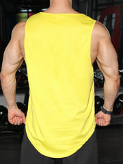 Men's Outdoor Solid Sleeveless Workout Tank Top