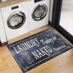 Farmhouse Laundry Room Runner Rug Non Slip Mat