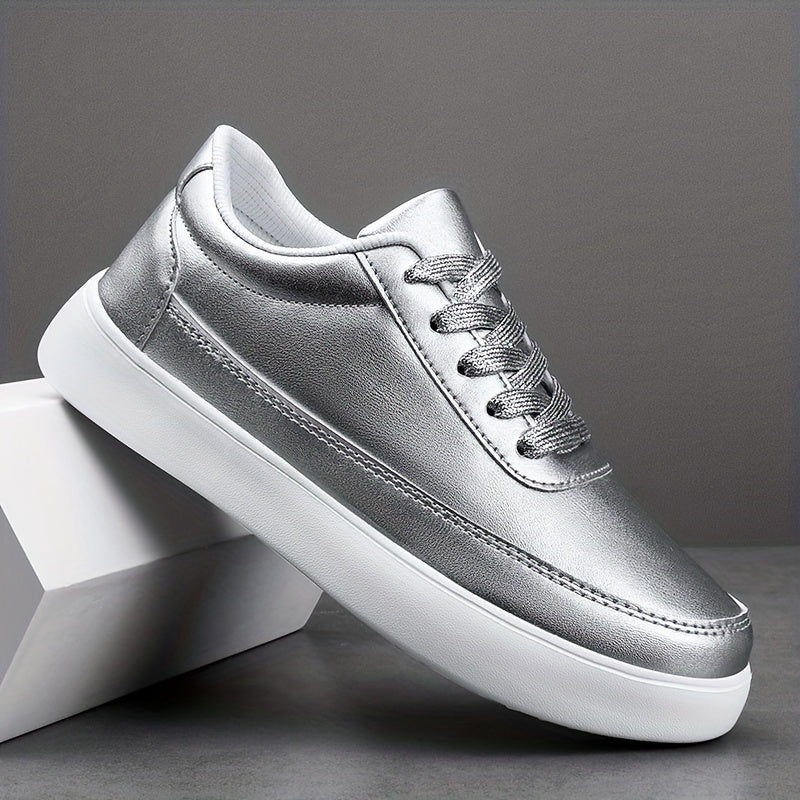 Men's PU Leather Sneakers Comfortable Walking Shoes