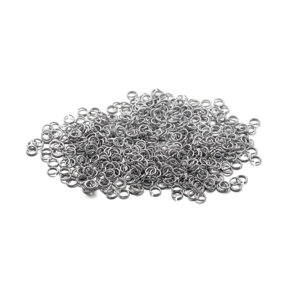 3-10mm 18K Golden Copper Jump Rings Split Rings 50-200pcs for DIY Jewelry Making