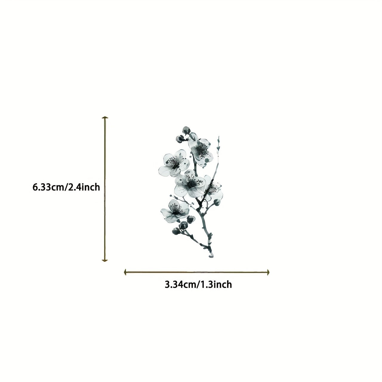 50pcs Floral Stickers Waterproof Transparent PET for DIY Journals Fridge