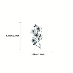 50pcs Floral Stickers Waterproof Transparent PET for DIY Journals Fridge