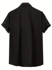 K & Crown Print Short Sleeve Shirt for Vacation