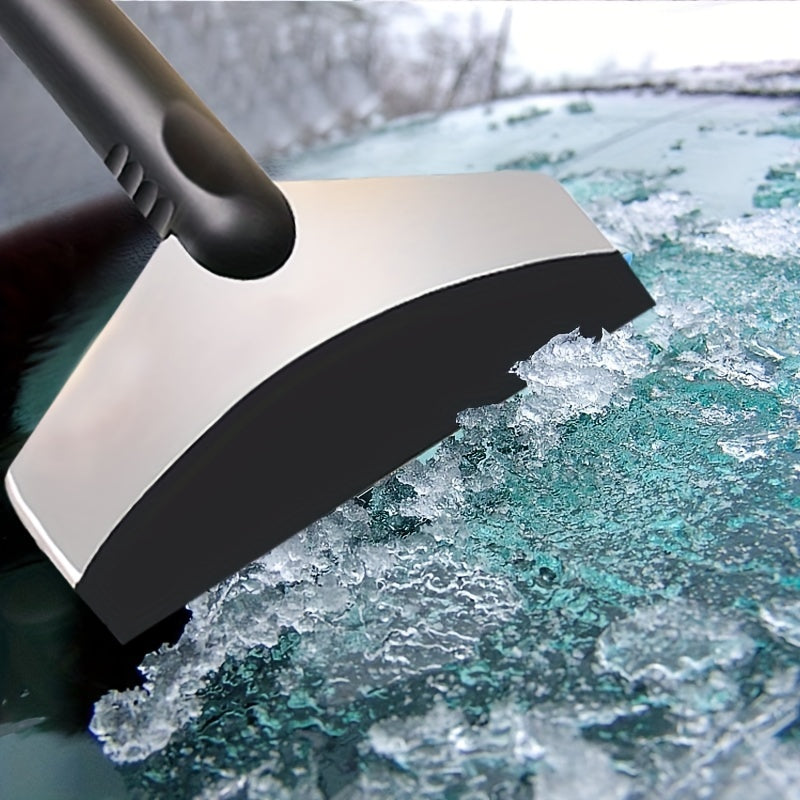 Car Stainless Steel Snow Shovel Window Scraper Snow Cleaning Brush Winter Tool