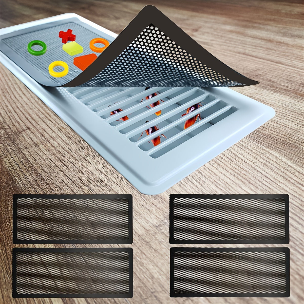 4pcs Magnetic Air Vent Filters for Wall Ceiling Floor Vents