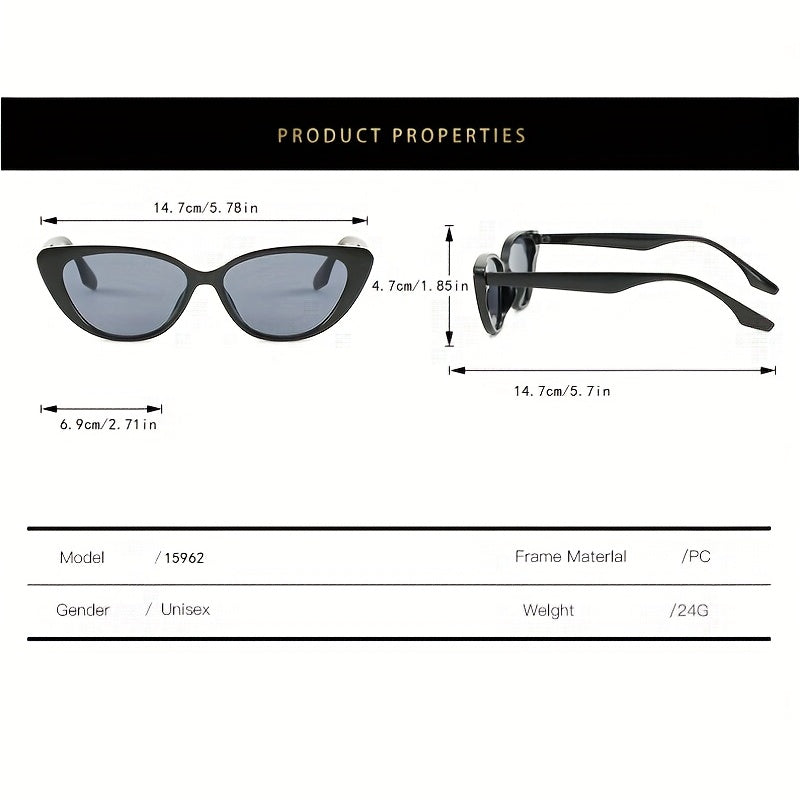 Cat Eye Shaped Men's Sunglasses for Street Photography