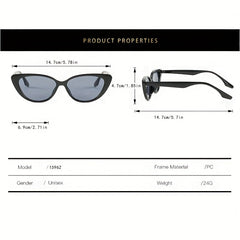Cat Eye Shaped Men's Sunglasses for Street Photography