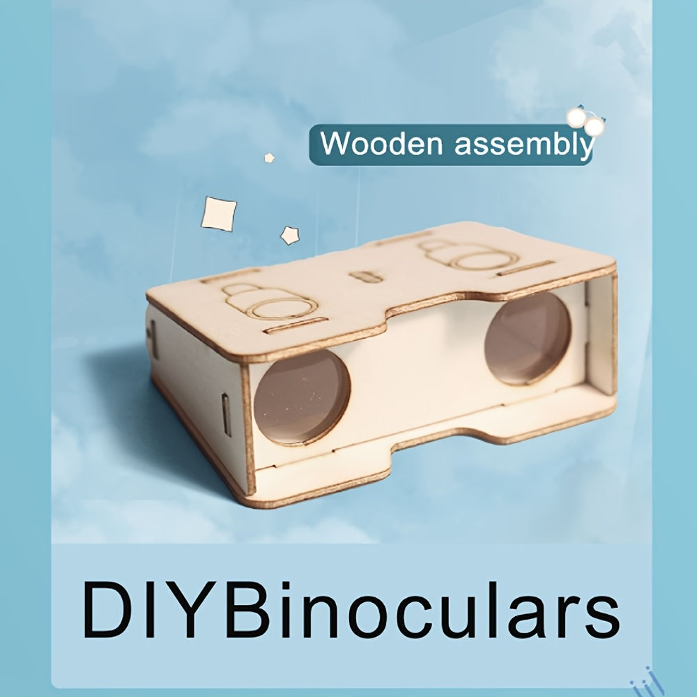 Telescope 3D Puzzle DIY Wooden Model Assembly Kit Educational Science Toy