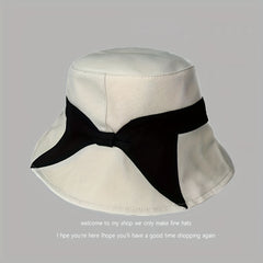 Beige Bucket Hat Wide Brim UV Protection Sun Hat