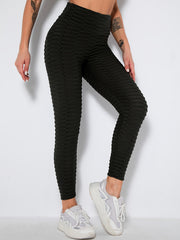 High Waist Elastic Bottoms Slim Leggings Women's Clothing