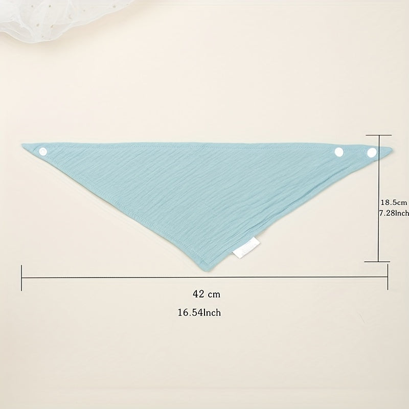 Baby Dark Green Triangle Cotton Cloth Mouth Towel Feeding Bib