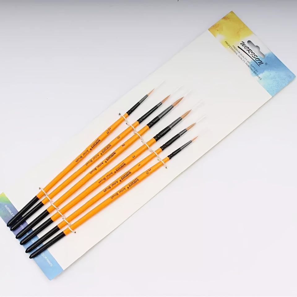 6pcs Fine Liner Paint Brush Set DIY Painting Tools