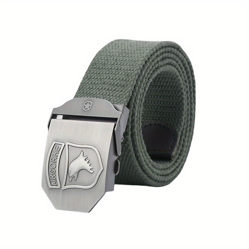 Canvas Tactical Belt Alloy Automatic Buckle Casual Men's Belt