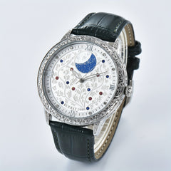 KUERST Youth Automatic Watch + Belt 3D Carved Wristwatch