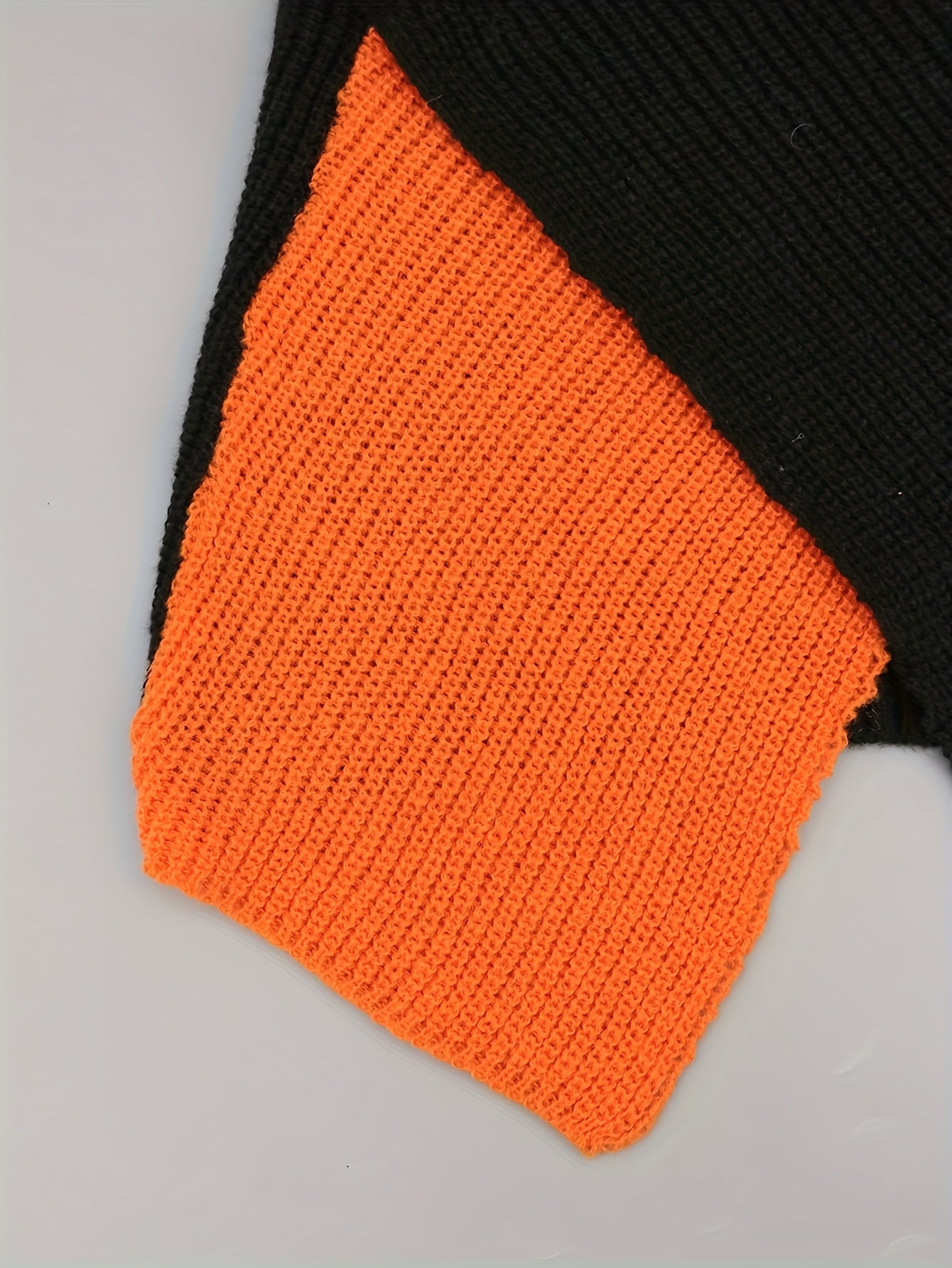 Casual Sweater Women's Plus Colorblock Long Sleeve