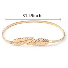 Punk Metal Waistband Golden Belts for Women Girls