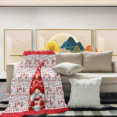 Red Love Blanket Soft And Comfortable Warm Blanket