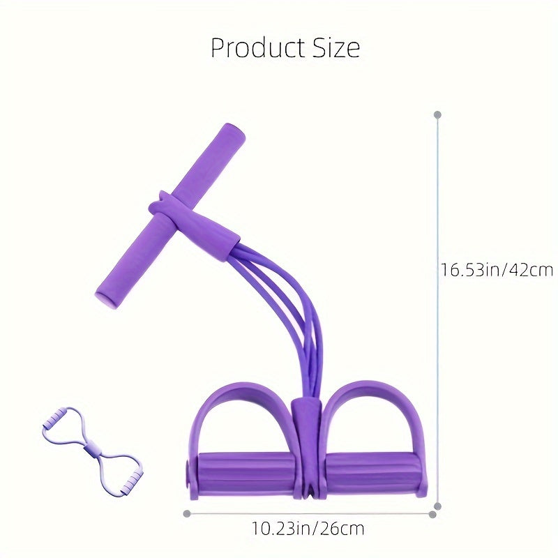 Yoga 4 Tube Sit Ups Pedal Puller Fitness Equipment