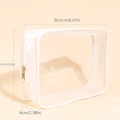 Waterproof Clear Makeup Bag for Women Travel and Toiletry Organizer