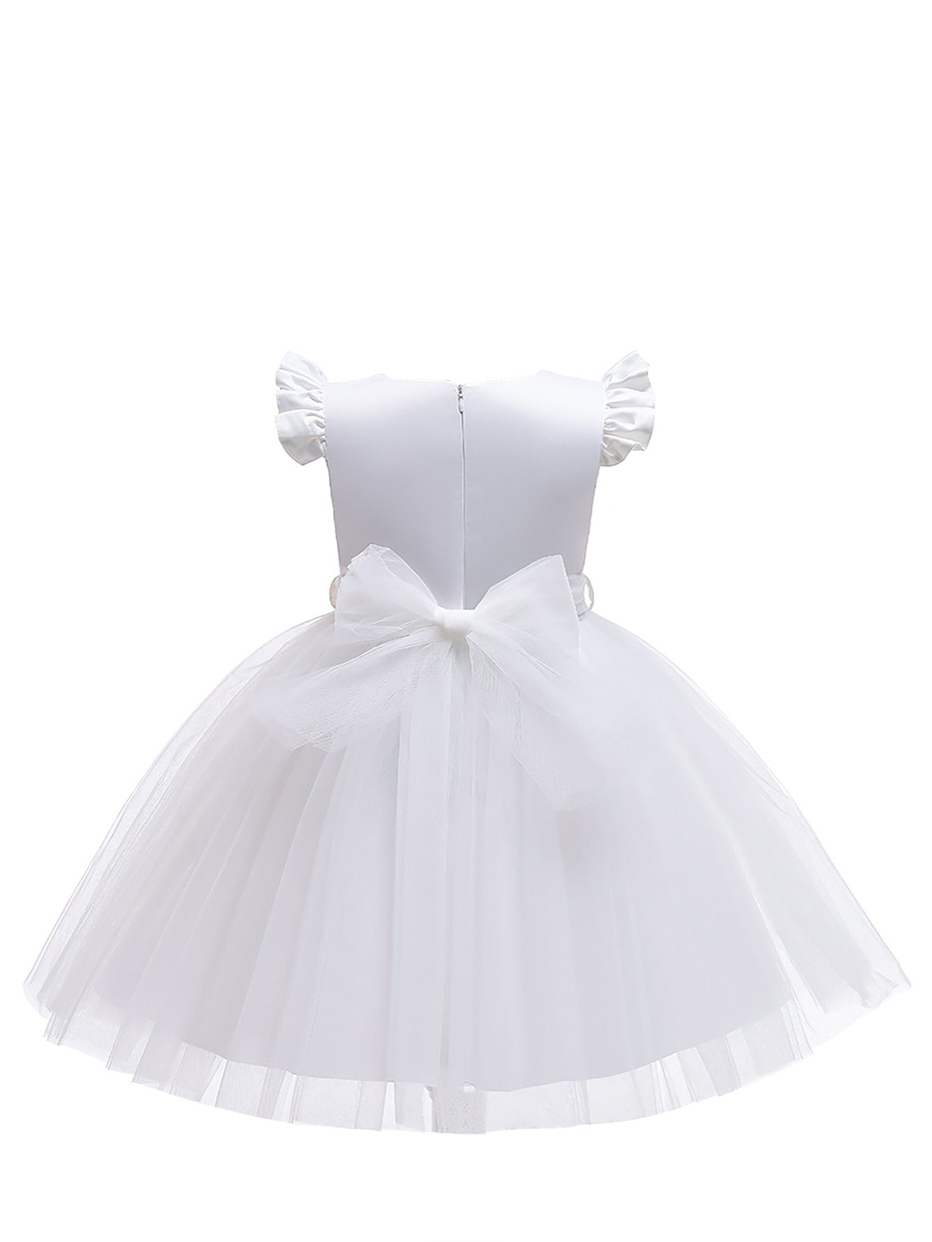 Christmas Girls Solid Party Dress