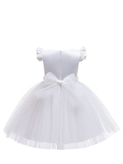 Christmas Girls Solid Party Dress