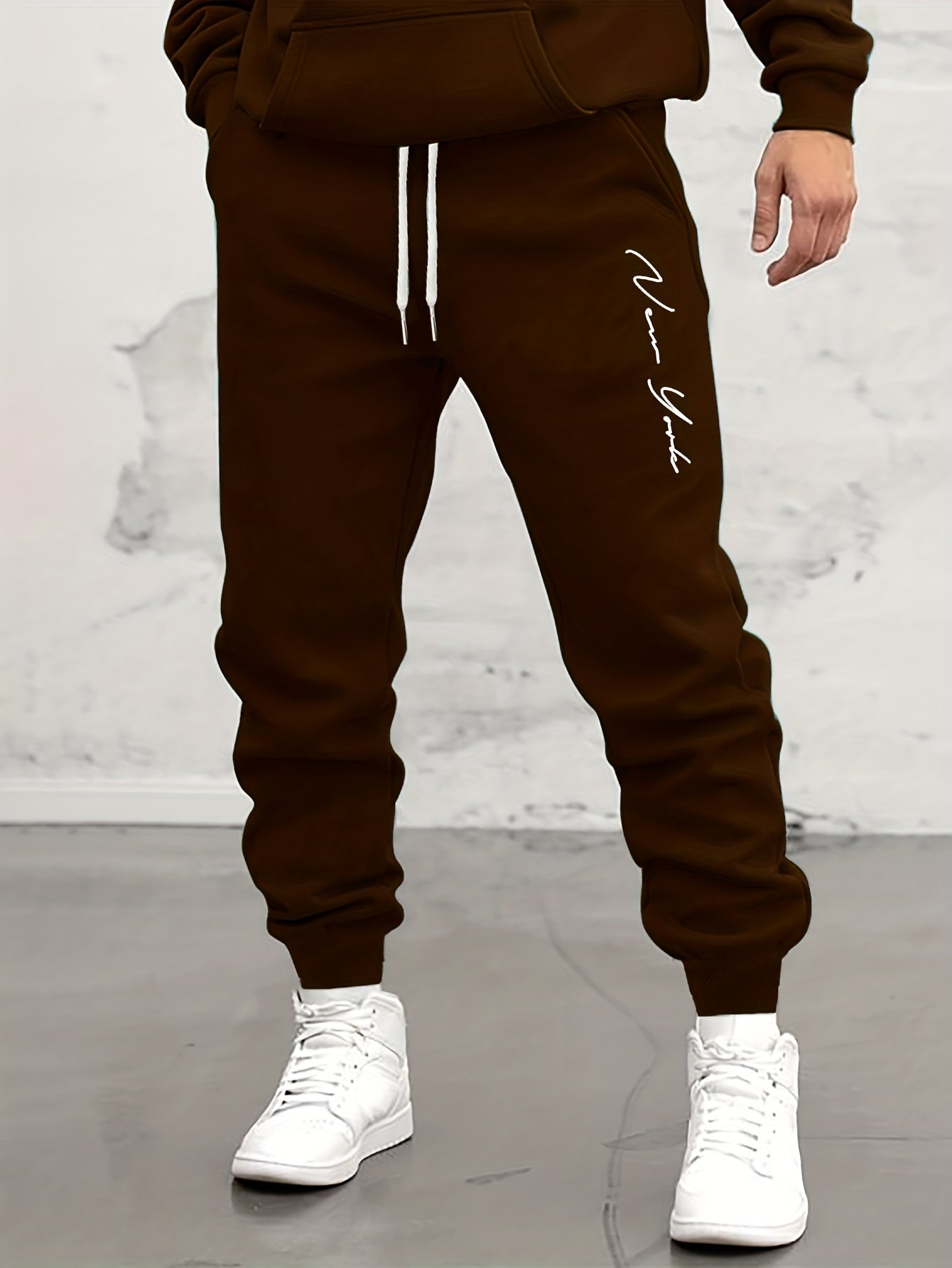 Drawstring Sweatpants Men's Casual Loose Fit Joggers
