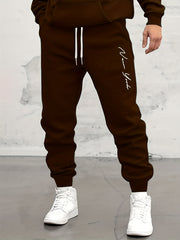 Drawstring Sweatpants Men's Casual Loose Fit Joggers