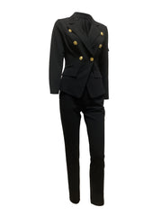 Two Piece Set Blazer & Slim Pants Women's Outfit